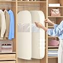2 Pack Space Saving Hanging Garment Bag for Travel, with Zipper
