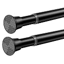 2 Pack Spring Tension Curtain Rod 18-36" No Drilling Adjustable for Window