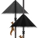 2 Pack Squirrel Baffle for Bird Feeder Pole,Squirrel Cone for Feeder Pole