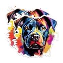 (2 Pack) Staffordshire Bull Terrier Dog Breed Stickers- 5 Inches On Longest Side - Choose from Over 100 Dog Breeds - for Cars, Trucks, Skateboards, Laptops - Made in USA - BMCS1966