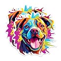 (2 Pack) Staffordshire Bull Terrier Dog Breed Stickers- 5 Inches On Longest Side - Choose from Over 100 Dog Breeds - for Cars, Trucks, Skateboards, Laptops - Made in USA - BMCS1968