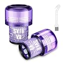 2 Pack SV18 V9 Filter Replacement for Dyson Digital Slim/Spare & V9 Motorbar Cordless Vacuum, Part No. 970612-01, V9 Vacuum Filter