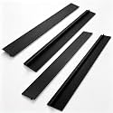 2-Pack T-Type Silicone Stove Gap Filler, 2.2"×21" Black Counter Seal Strip, Heat Resistant Food Grade Silicone Gap Cover, Easy Clean Cuttable Strip for Between Stove and Counter, Gas Range Universal