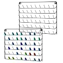 2 Pack Thread Holder Wall Mount - 54 Spool Sewing Thread Organizer - Black