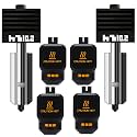 2-Pack Upgraded 0.2MM Hotend kit for Bambu lab P2S/H2D/H2S（with 4 Silicone Socks）, Extruder Include Hardened Steel Nozzle and electroplated Heating Block for bambus 3D Printer Accessories