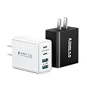 2-Pack USB C Charging Block, 40W USB C Fast Charger Block, 4-Port USBC PD Power Adapter + QC Wall Plug Multi Type C Charging Block Cube for iPhone 16 15 14 13 12 11 Pro Max Plus, Samsung, iPad