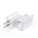 [2 Pack] USB-C Wall Charger, 20W USB-C Power Adapter Replacement for Phone 17/16/15/14/13/15 Pro/Pro Max/Plus/XS/XR/X,Galaxy, Pixel,i Pad and More
