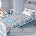 Waterproof Hospital Mattress Cover Protector Bed Sheet 36" x 80" x 9" Hospital Grade Incontinence Protection, Breathable Fabric for Elderly, Adults Machine Washable(2 Pack,Gray)