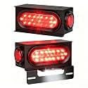 2-Pack Weld-On Steel Trailer Light Box Kit, 24-LED Tail Lights