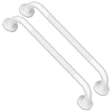 2 Pack White Grab Bar 16 Inch, Grab Bar for Bathtub and Shower