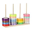 2 Pack Wooden Ribbon Organizer, Ribbon Spool Holder Washi Tape Organizer