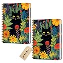 2 Packs Cat Spiral Notebook Aesthetic College Ruled Journaling Notebooks Cat Themed Gifts for Women Teacher Her Colleagues Cute Hardcover Notebook Journals for Writing Classroom Office Home Supplies