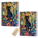 2 Packs Cat Spiral Notebook, Cat Themed Gifts for Women Teacher