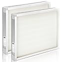 2 Packs F301H HEPA Filter, AS-550 Air Scrubber Stage 2 HEPA 550 Air Filter Compatibile with BlueDri,16 x 19 x 2" Air Shield 550 HEPA Air Scrubber Filter for BlueDri, Dri-Eaz, Phoenix, and Bear