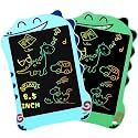 2 Packs LCD Writing Tablet Dinosaur Toys for Boys, Colorful Drawing Board