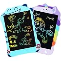 2 Packs LCD Writing Tablet for Girls Boys Purple Unicorn and Blue Dinosaur