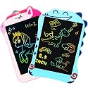 2 Packs LCD Writing Tablet for Girls Boys Pink Unicorn and Blue Dinosaur
