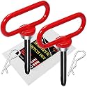 2 Packs Magnetic Hitch Pin,1/2 Inch Lawn Mower Trailer Hitch Pins
