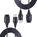 2 Packs! Replacement 6ft Extension Cords for Xbox Controller, Set of 2, Black