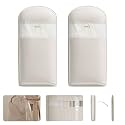 2 Packs Space Saving Garment Bag with Self Compression Zipper, Travel Use