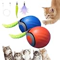 2 Packs Speediest Tail 2.0 Cat Toy,Interactive CatToy,CatToys for Indoor Cats,Chewie Viral Cat Ball,Adjustable Sports Rolling Toy,Electric Rolling Ball Christmas Birthday Gift for Pets