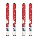 2 Pair Santa Claus Snowman Refrigerator Door Handle Covers