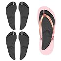 2 Pairs Arch Support 3/4 Length Insoles Adhesive Arch Support Flip Flop Pad Gel Thong Sandal Cushion Inserts Sweaty Feet No Slip Foot Cushion Relieves Pain from Plantar Fasciitis Flat Feet