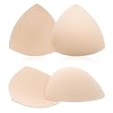 WLLHYF Bra Pads Inserts, Triangle Breathable Bra Inserts Skin Color Removable Breast Padding Bra Pads for Women Girls