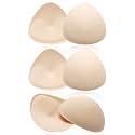 WLLHYF Bra Pads Inserts, Triangle Breathable Bra Inserts Skin Color Removable Breast Padding Pads for Women Girls (US, Numeric, 00, Regular, Regular, 3, Skin B)