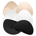 WLLHYF Bra Pads Inserts, Triangle Breathable Bra Inserts Skin Color Removable Breast Padding Bra Pads for Women Girls