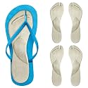 2 Pairs Gel Arch Support Cushion Insoles for Flip Flop Thong Sandals,Gel Adhesive Arch Support Flip Flop (Apricot, Small)