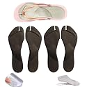 2 Pairs Gel Arch Support Cushion Insoles for Flip Flop Thong Sandals,Gel Adhesive Arch Support Flip Flop Thong Inserts Self Adhesive Gel Arch Support Cushion Insoles Pain Relief