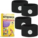 HIONXMGA 2 Pairs Motion Sickness Bands – Anti Nausea Acupressure Wristbands