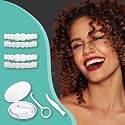 2 Pairs Snap on Dentures for Women & Men, Comfortable & Confident Smile, Snap in Teeth for Missing Teeth