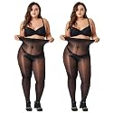 2 Pairs Women's Shiny Pantyhose Plus Size Oil Sheer Tights