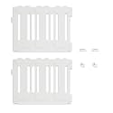 2-Panel Add-On Set | Fits 4/6/8/10 Panel Harbor Dog Playpens – Lightweight Premium HDPE Panels with Connectors (White)