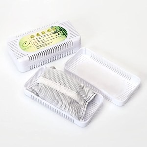 2 pc fridge freshener air purifier bamboo charcoal fridge amp freezer odor absorber amp freshener pack of 2