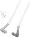 2 Pc Golf Toilet Brush Set with Holder, Bathroom Cleaning Brush, Toilet Bowl Cleaning Brush, Golf Style Toilet Cleaner Brush, Durable Bathroom Cleaning Accessories (Golf Brush)