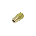 2 Pcs 1/8" NPT Pipe Male x M8 x1.25 Female Metric Gauge Adapter Brass