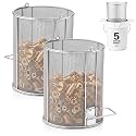 1/32″ Mesh 5 Gallon Stainless Steel Parts Wash Strainer Basket, 2 Pcs
