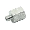2 Pcs 1/4" NPT Pipe Female To M8 x 1 Male Metric Gauge Adapter Stainless 304
