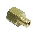 2 Pcs 1/8" NPT Pipe Female x M8*1 Male Metric Gauge Adapter Brass
