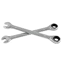 2 Pcs 11mm Ratchet Combination Wrench, Metric 72-Tooth