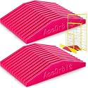 2 Pcs 12 Slot Storage Rack for Quilting Rulers, Red Ruler Holder Organizer