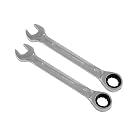 2 Pcs 13mm Ratchet Combination Wrench, Metric 72-Tooth