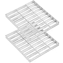 2 Pcs 16"x16" Hot-Dip Galvanized Steel Drain Grate Cover Outdoor