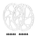 2 Pcs 160mm Bike Disc Bicycle Thickening Brake Rotors with Bolts for E Lectric E Bike Mountain Bike BMX MTB Electric Scooter disc