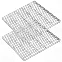2 Pcs 18"x18" Hot-dip Galvanized Steel Drain Grate Cover Outdoor