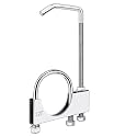 2 Pcs 2.25 Inch Universal Exhaust Clamp with Hanger