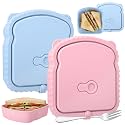 2 Pcs 20 oz Silicone Sandwich Containers Reusable, Classic Color